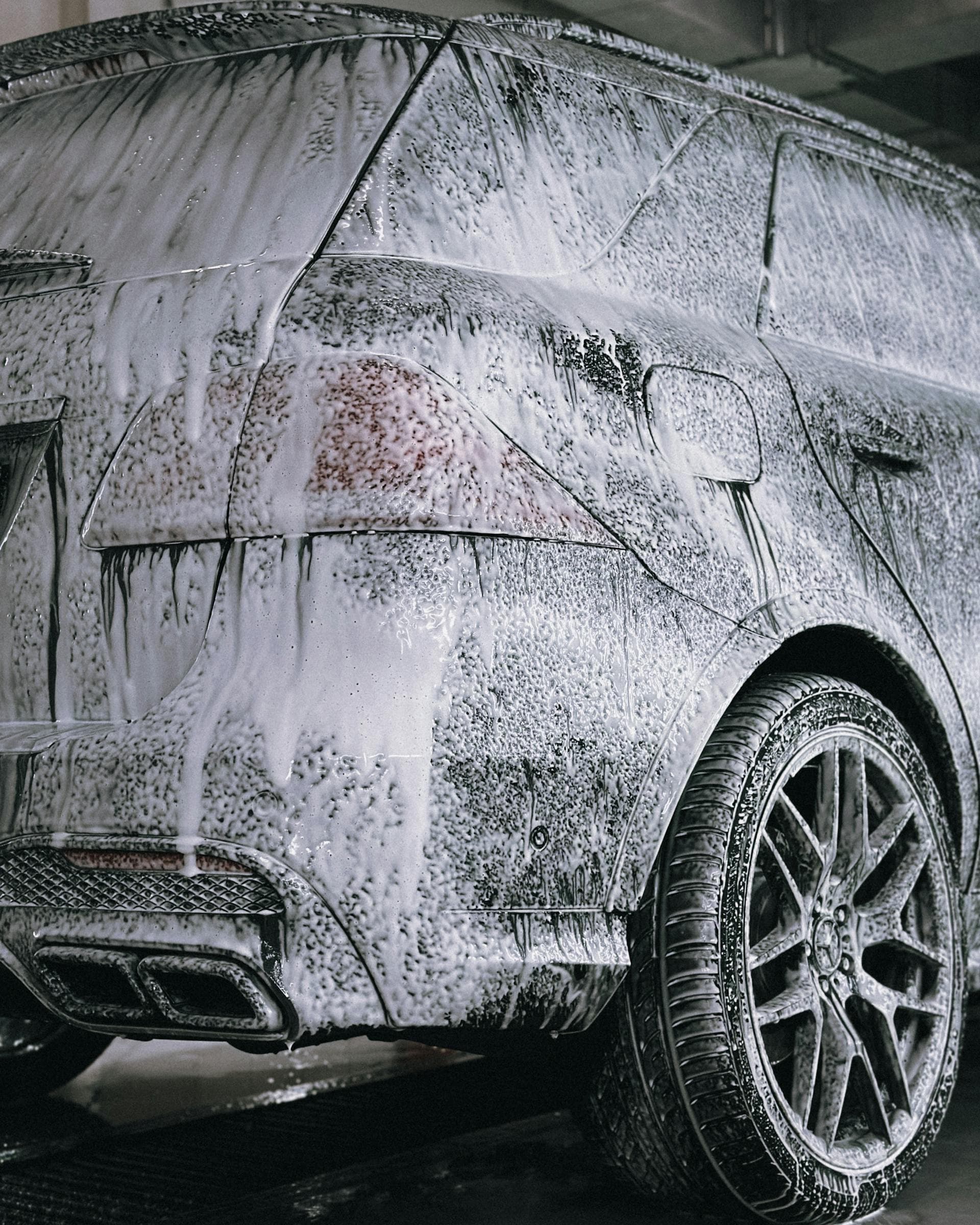 Range Rover, snow foam